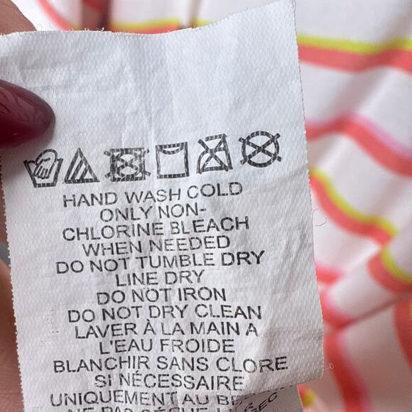 Trina Turk Costa De Prata Hooded Terry Tunic Coverup Large Roll Tab Beach Resort - Picture 11 of 11